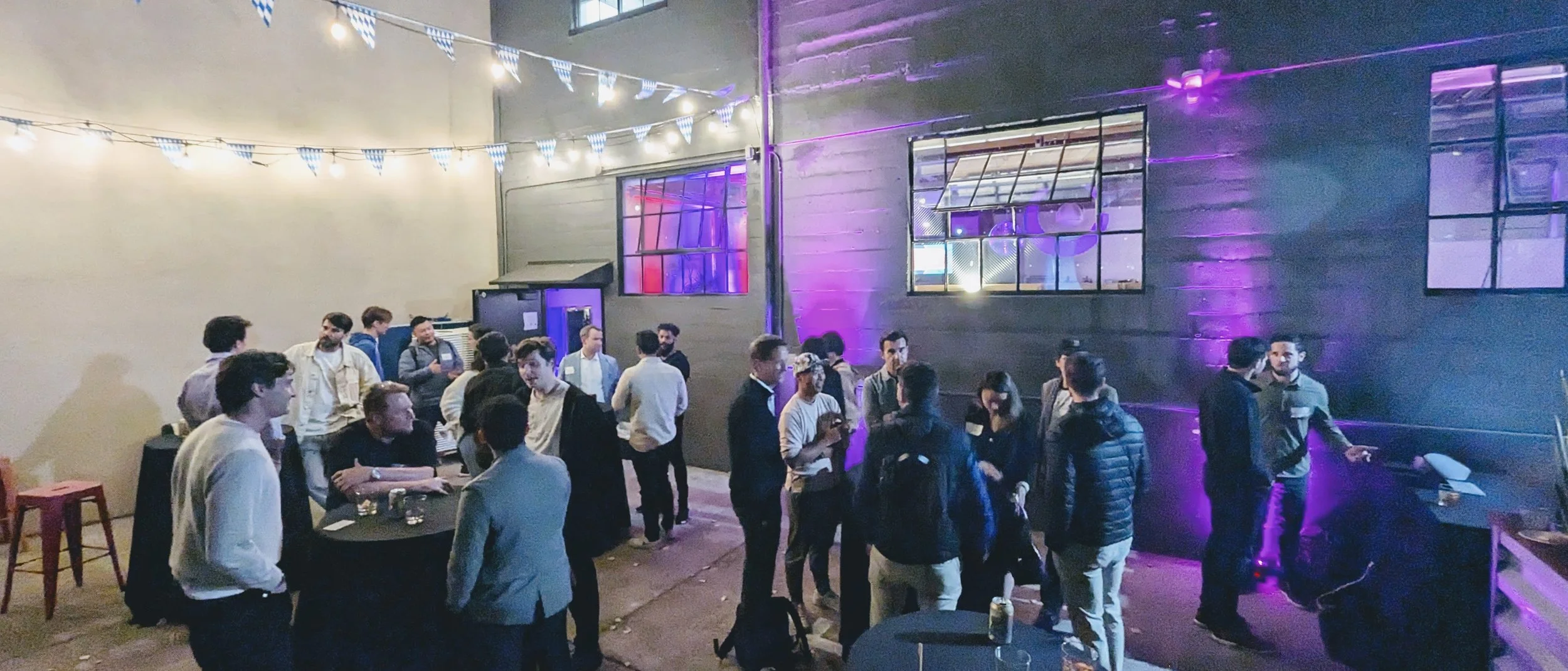 Founders and operators networking at House of AI