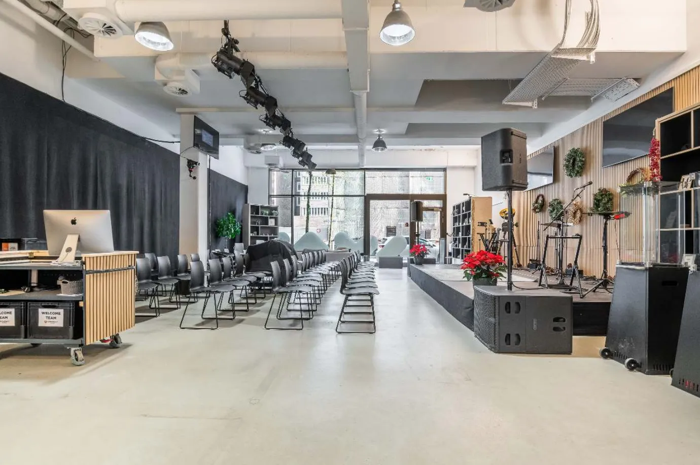 200-person event location at House of AI Hamburg